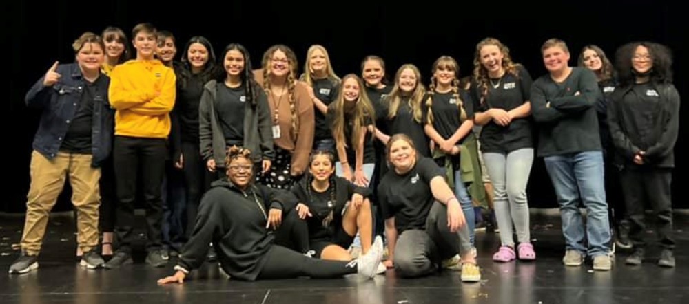 McMichael Middle School’s One-Act Play cast