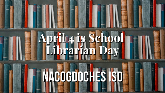 Monday, April 4, is School Librarian Day