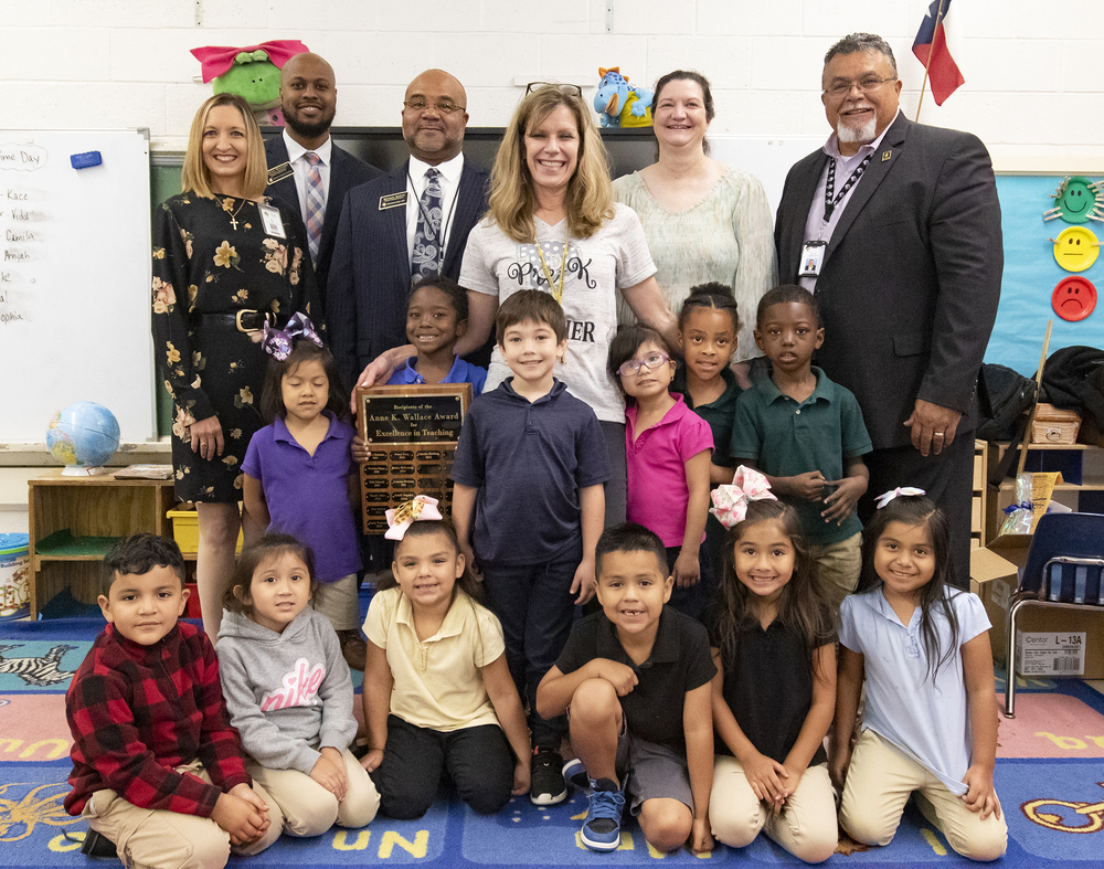Ms. Pollette with her students
