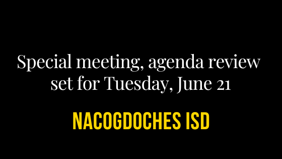 Agenda Review meeting on June 21