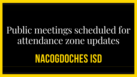 Public meetings set for attendance zone update