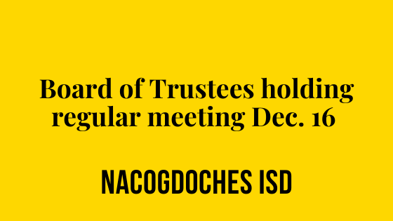 Regular board meeting