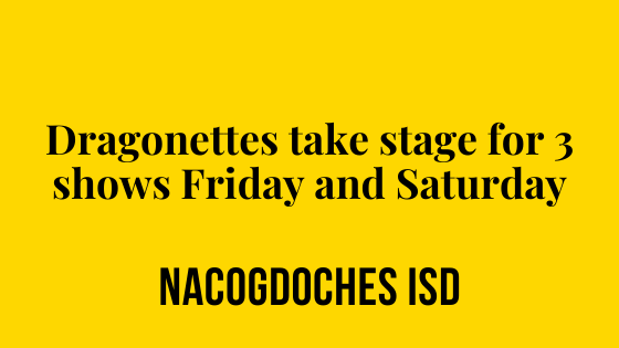 Dragonette shows on Friday and Saturday