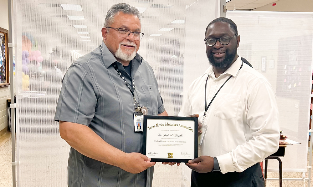 Trujillo named Distinguished Administrator by Texas Music Education