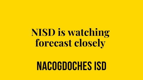 NISD watching forecast for wintry precipitation