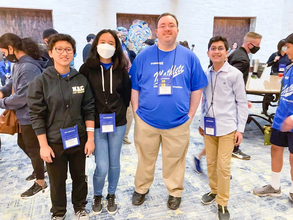 ree Mike Moses students – eighth-grader Armaan Rajani and seventh-graders Olivia Ajero and Moira Diaz –