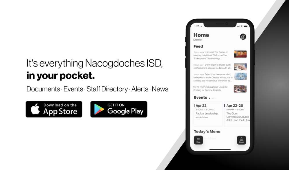 It's everything Nacogdoches ISD, in your pocket
