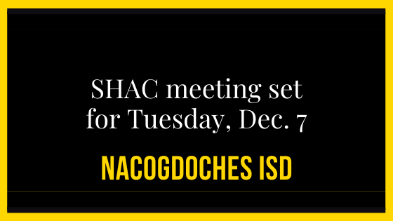 District SHAC meeting 