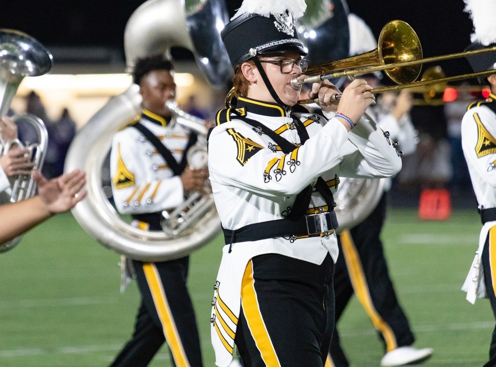 band members playing instruments