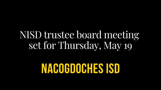 Trustee meeting set for May 19
