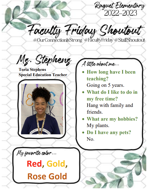 Faculty Friday - Stephens